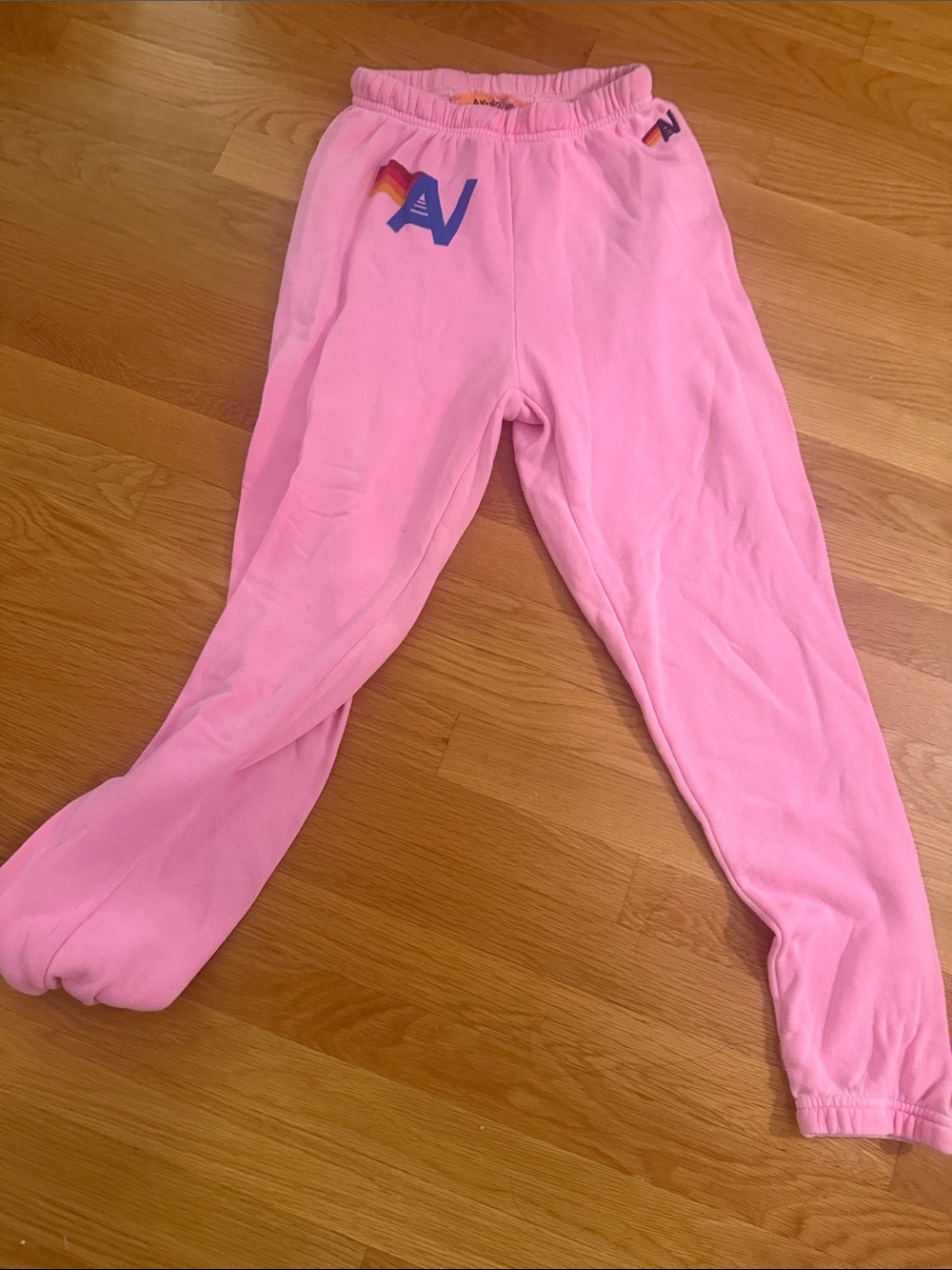 Aviator Nation Pink Logo Track Joggers
